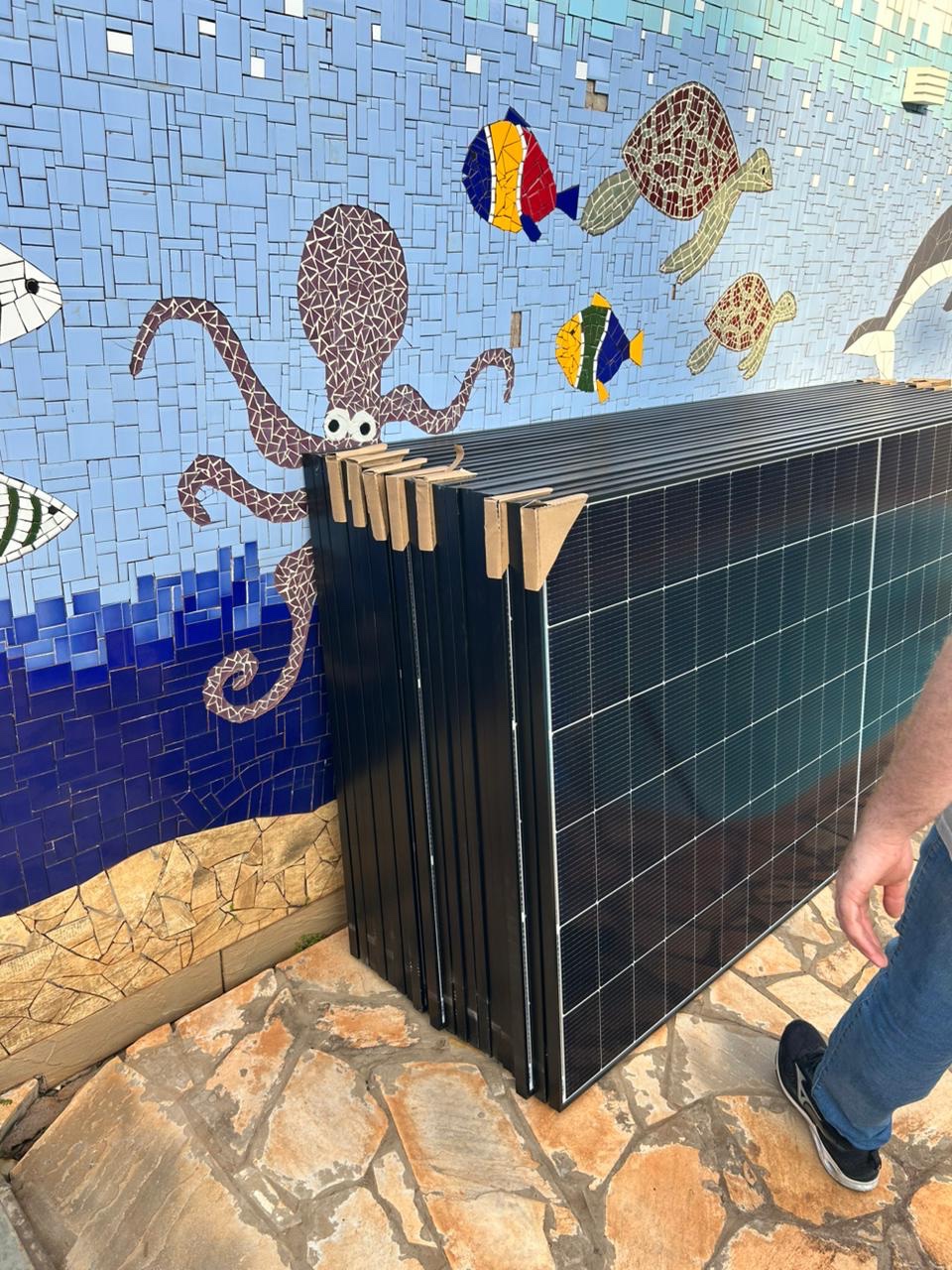 Registro real de equipamentos fotovoltaicos entregues em Londrina / PR